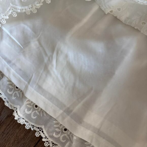 White ruffle lace tiered maxi skirt Ny&co size XL NEW - Picture 3 of 5